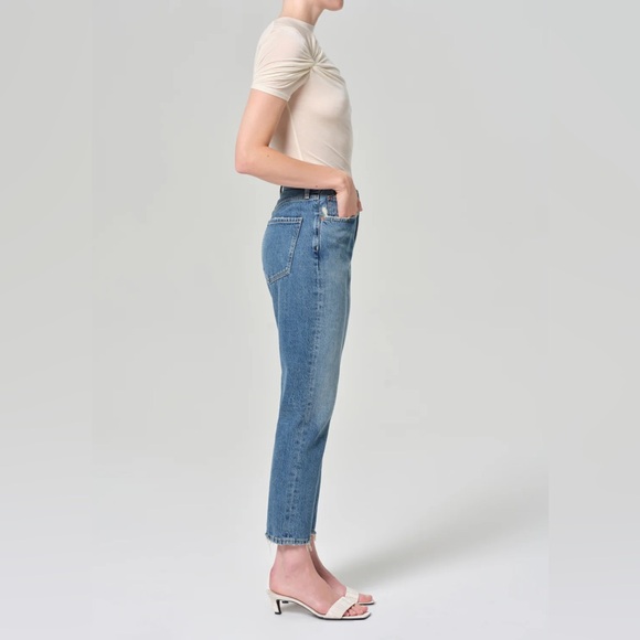 AGOLDE Riley High Rise Straight Crop Jeans Sz 23 - Picture 3 of 11